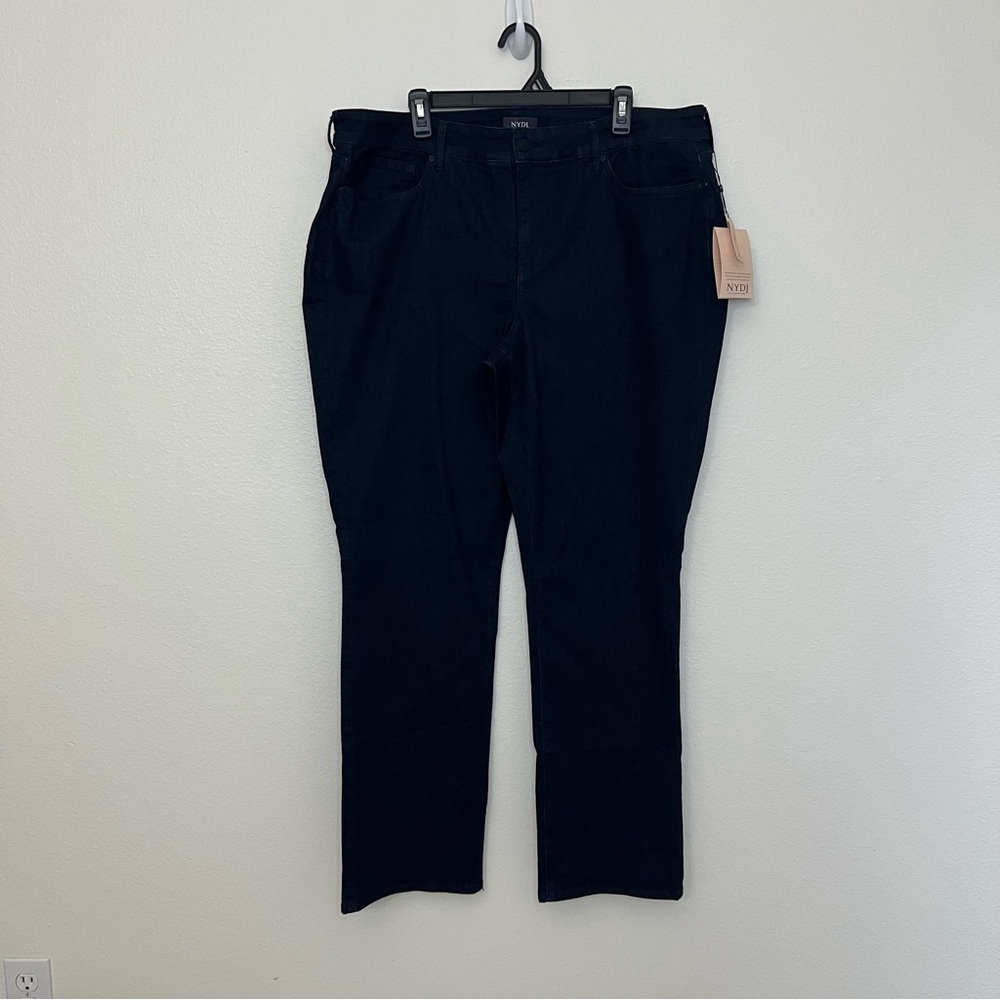NEW NYDJ Jeans Marilyn Straight Lift Tuck Technology Mid Rise Stretch Women's 20